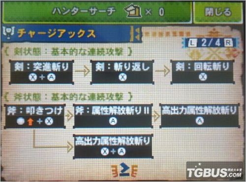 3DS 《怪物獵人4G》盾斧武器解析與操作指南