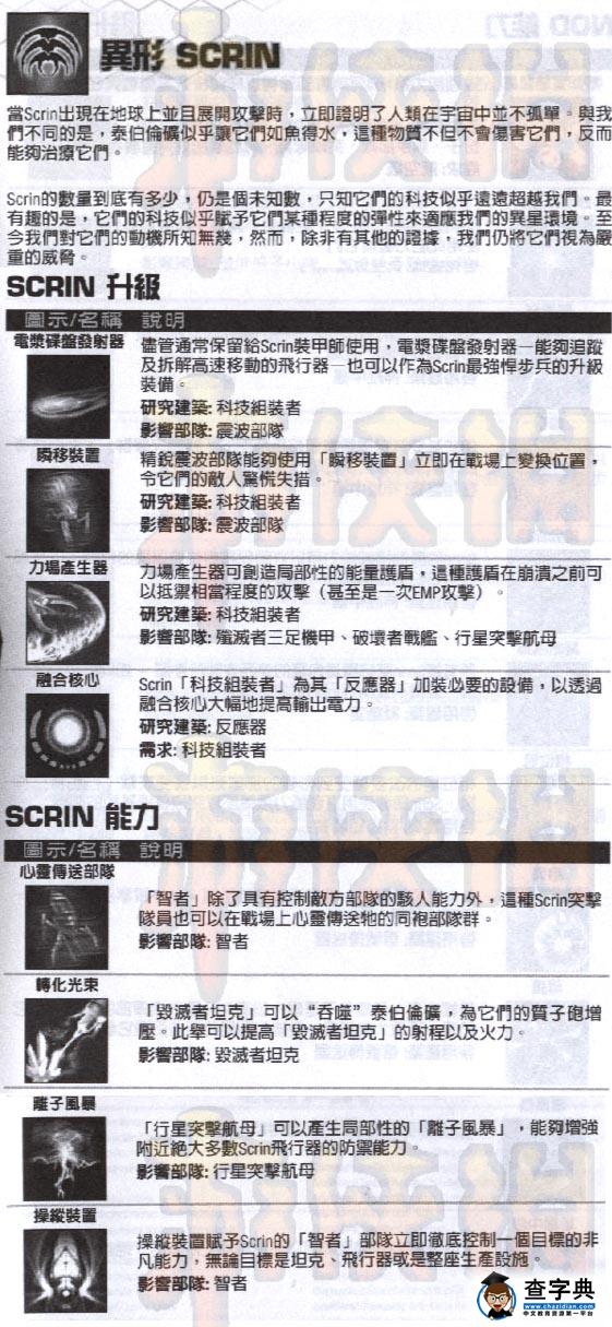 《命令與征服3泰伯利亞戰爭》國家scrin完全資料7